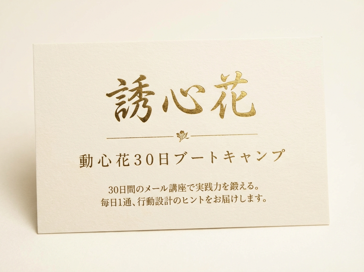 動心花30日ブートキャンプ